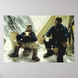 Póster Primeros hombres en conquistar Everest Hillary Nor