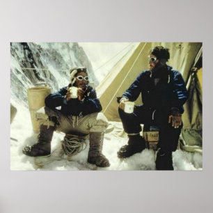 Póster Primeros hombres en conquistar Everest Hillary Nor