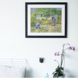 Póster Primeros pasos (después del Millet) de Vincent van