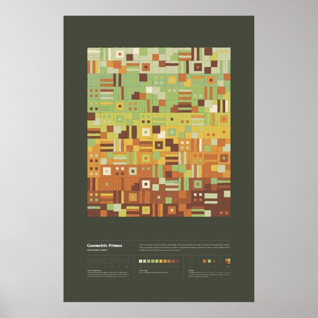 Póster Primes Geométricos - Colección 2, Serie 1 (Frente)