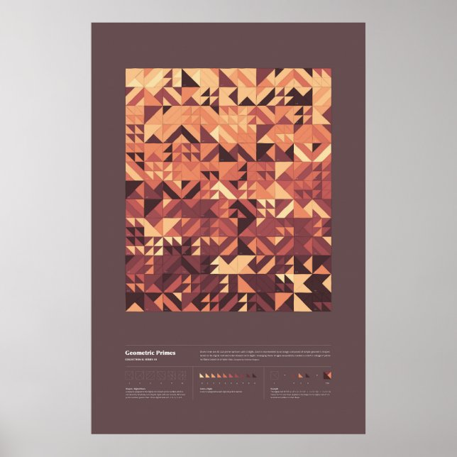 Póster Primes Geométricos - Colección 2, Serie 3 (Frente)