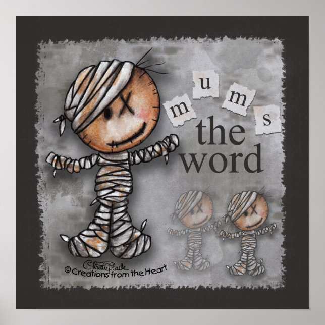 Póster Primitiva momia-Mamá la palabra (Frente)