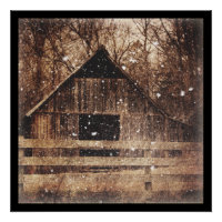 Primitivo Invierno País de Nieve Rural Antiguo Bar