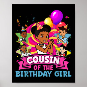 Póster Primo Chica Fiesta Doll Rosa Familia De Nacimiento