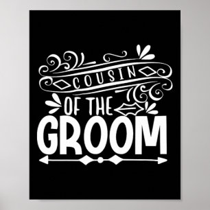 Póster Primo De La Bachillerato Boda De Groom Tee