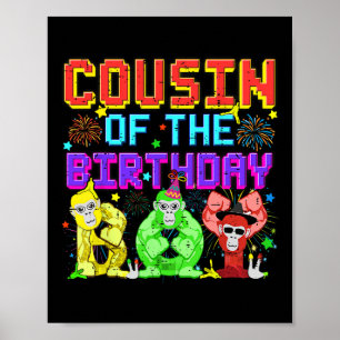 Póster Primo De La Familia Del Juego De Gorilla