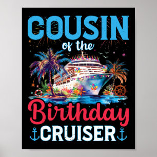 Póster Primo De Nacimiento De Cruceros Funny