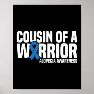 Póster Primo de un guerrero Cinta azul Conciencia de la a