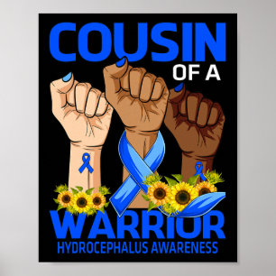 Póster Primo De Un Guerrero Concienciación Sobre Hidrocef