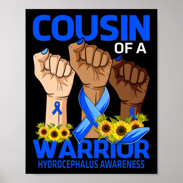 Póster Primo De Un Guerrero Concienciación Sobre Hidrocef (Frente)