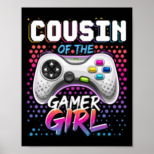 Póster Primo Del Chica Jugador Que Coincide Con El Nacimi
