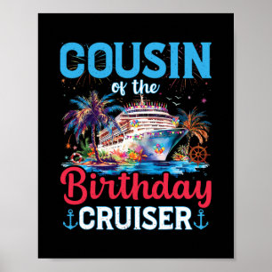 Póster Primo Del Cumpleañero De La Crucero Divertido Rega