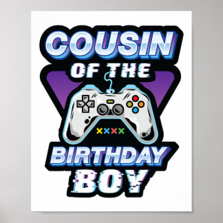 Póster Primo Del Juego De Videojuegos Bday Fiesta G