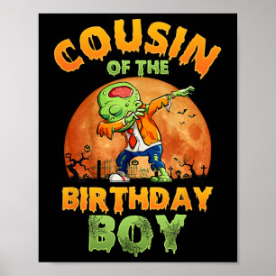 Póster Primo Del Niño De Cumpleaños Zombie Mom Halloween