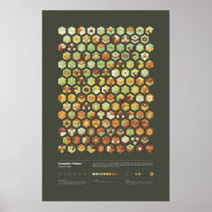 Póster Primos geométricos - Colección 1, Serie 1
