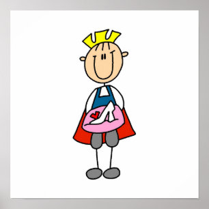 Póster Prince con zapatilla de cristal