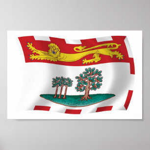 Póster Prince Edward Island Flag Poster Print