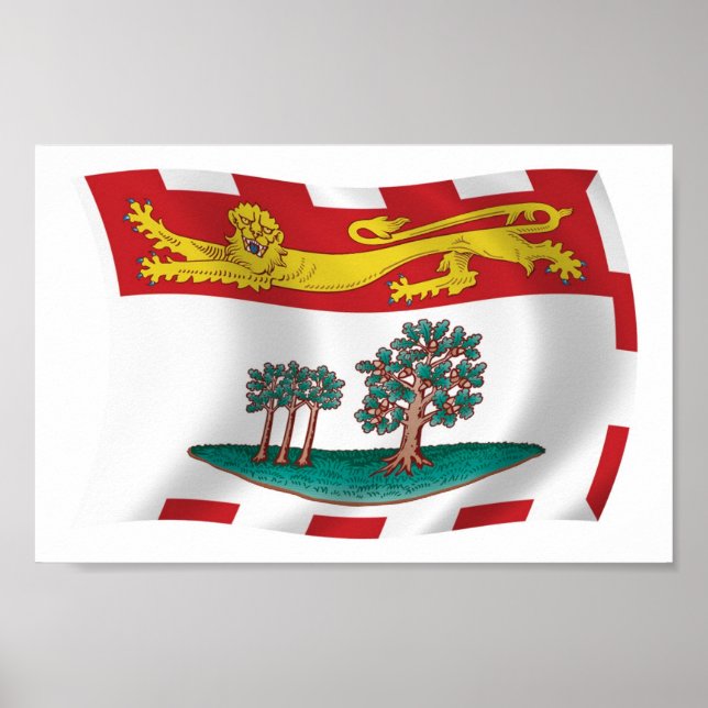 Póster Prince Edward Island Flag Poster Print (Frente)