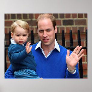 Póster Prince George - William & Kate