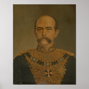 Póster Prince Otto Von Bismarck en el uniforme del