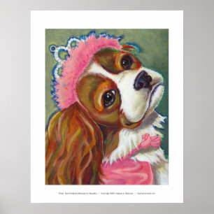 Póster Princesa arrogante ART del perro del perro de
