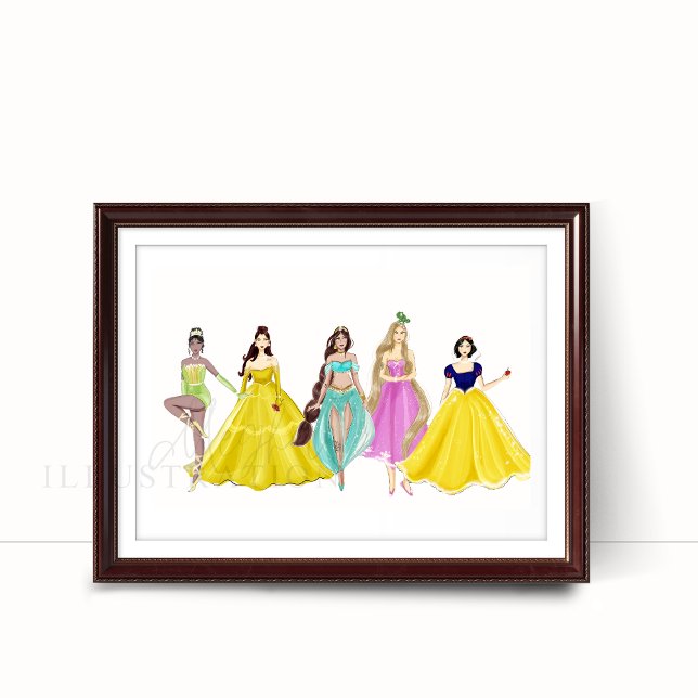 Póster princesa, boceto de moda, (Subido por el creador)