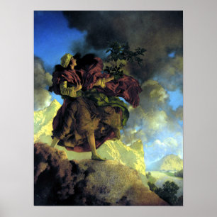 Póster Princesa con un árbol cantante por Maxfield Parris