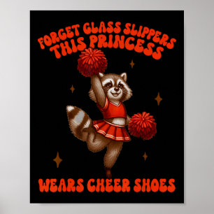 Póster Princesa de animadoras usa zapato de animación