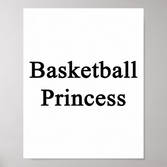 Póster Princesa de baloncesto (Frente)