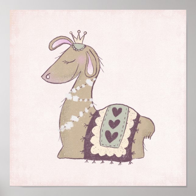 Póster Princesa de calidez vestida con corona (Frente)