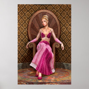 Póster Princesa de cuento de hadas