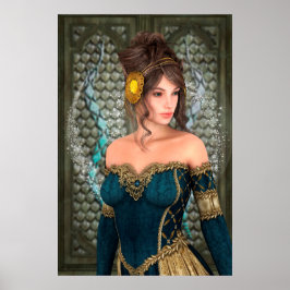 Póster Princesa de cuento de hadas