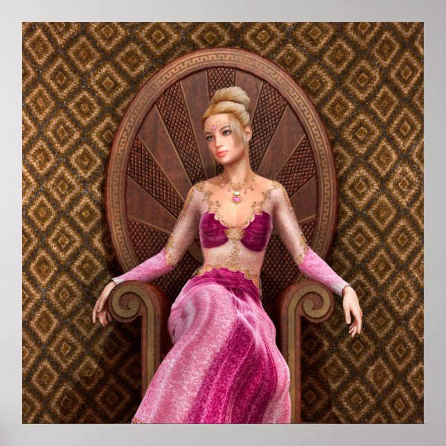Póster Princesa de cuento de hadas (Frente)