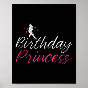 Póster Princesa de cumpleaños Hockey sobre hierba Chica P