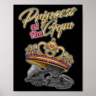 Póster Princesa De Gym Bodybuilding Strength Sports G