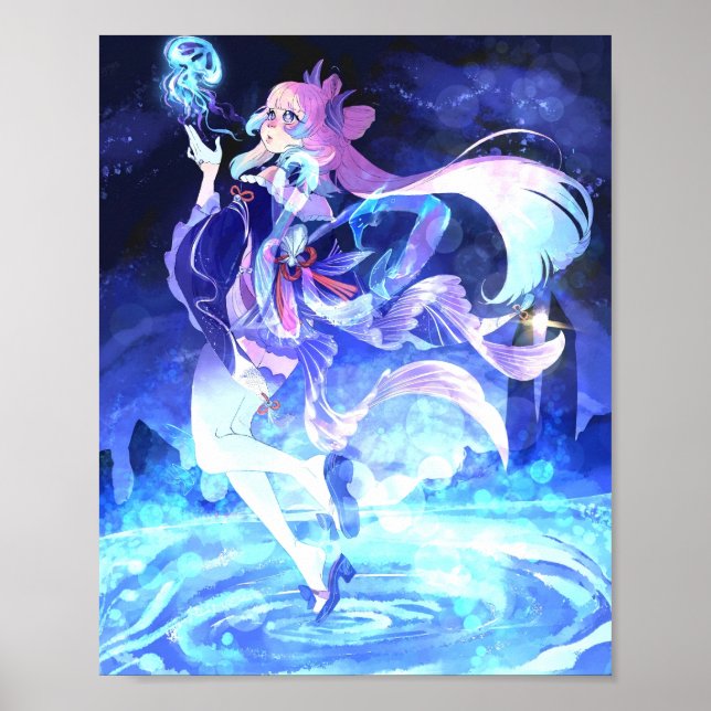 Póster princesa de sirena (Frente)