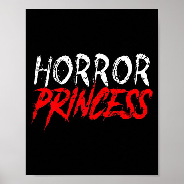 Póster Princesa de terror Halloween divertido películas d (Frente)