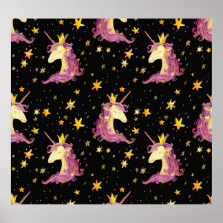 Póster Princesa de Unicornio: cuento de hadas acuáticas