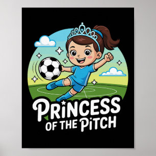 Póster Princesa Del Fútbol Para Niñas