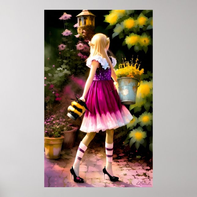 Póster Princesa del Solsticio Caminando en Sueños (Frente)