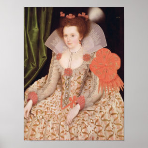 Póster Princesa Elizabeth, hija de James I, 1612