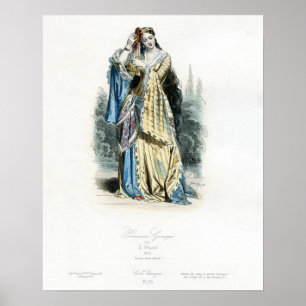 Póster Princesa griega Traditional Costume