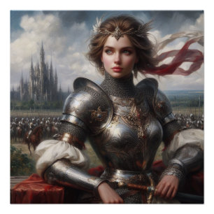 Póster Princesa guerrera medieval