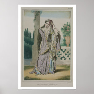 Póster Princesa Helen, grabada por los hermanos de