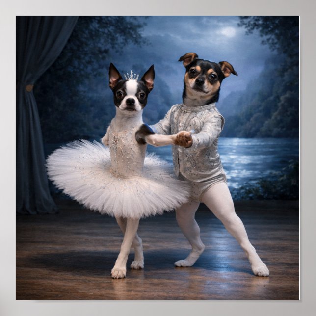 Póster "Princesa Odette & Príncipe Siegfried" (1) (Frente)