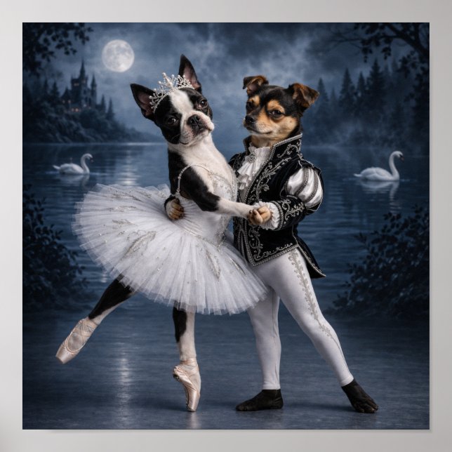 Póster "Princesa Odette & Príncipe Siegfried" (2) (Frente)