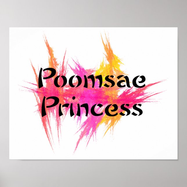 Póster Princesa Poomsae Rosa (Frente)