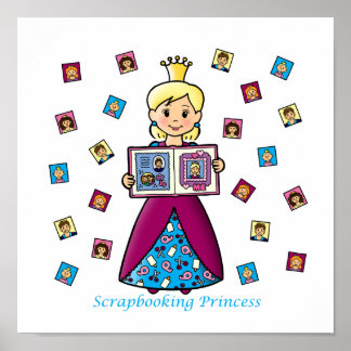 Póster Princesa Scrapbooking