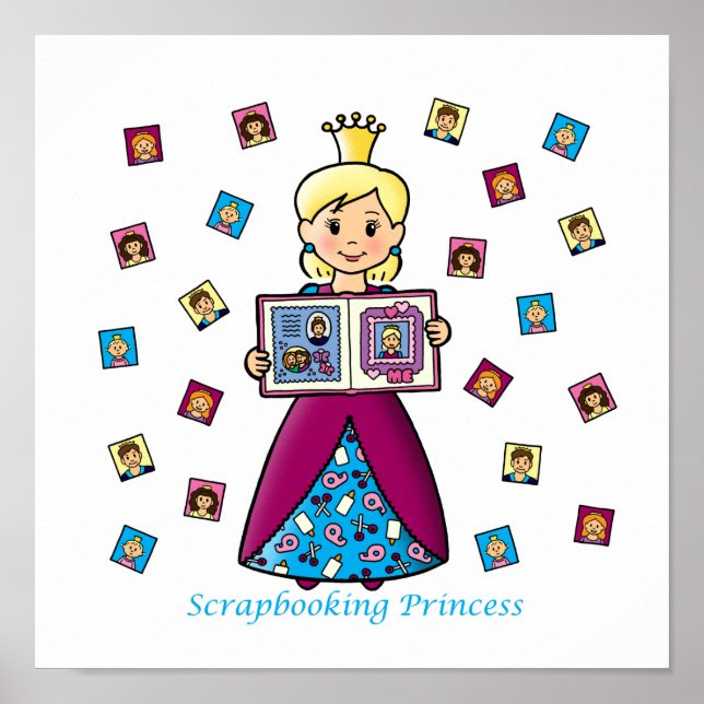 Póster Princesa Scrapbooking (Frente)