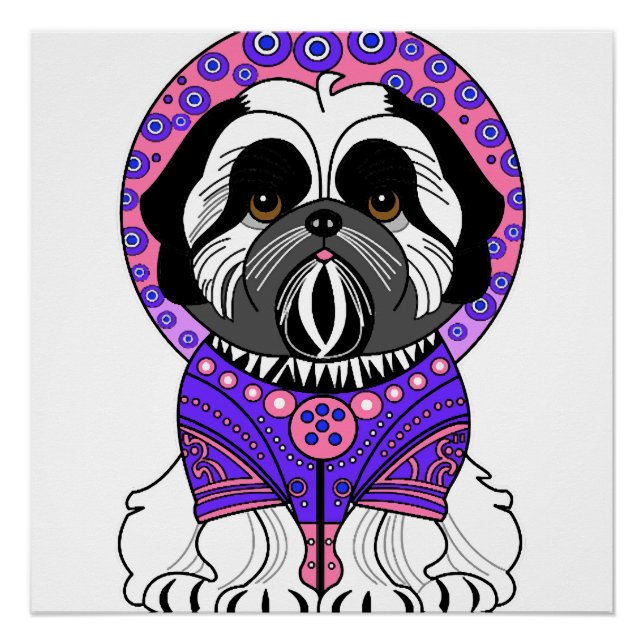 Póster Princesa Shih Tzu (Anverso)